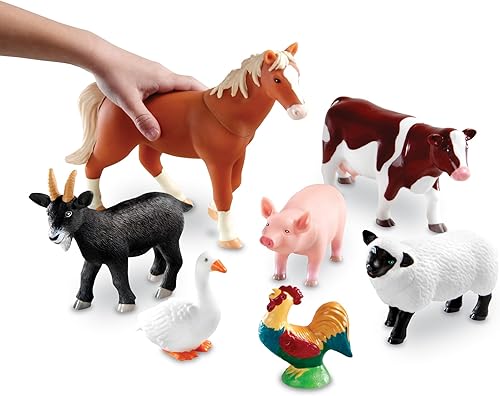 Miniatura 3 de Learning Resources, Juguetes de animales de granja gigantes, Multicolor