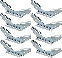 Vista 10 de KUAFU 2 piezas de soporte de ala de remolque de ajuste universal para litera, soporte de ala de pontón, soporte de ala en V, acero plateado