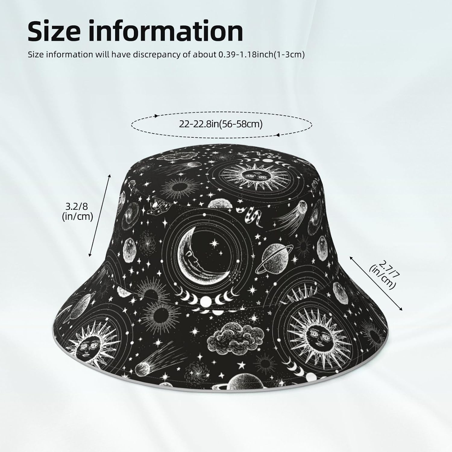 Bucket Hat for Men Women Packable Reversible Printed Summer Hats