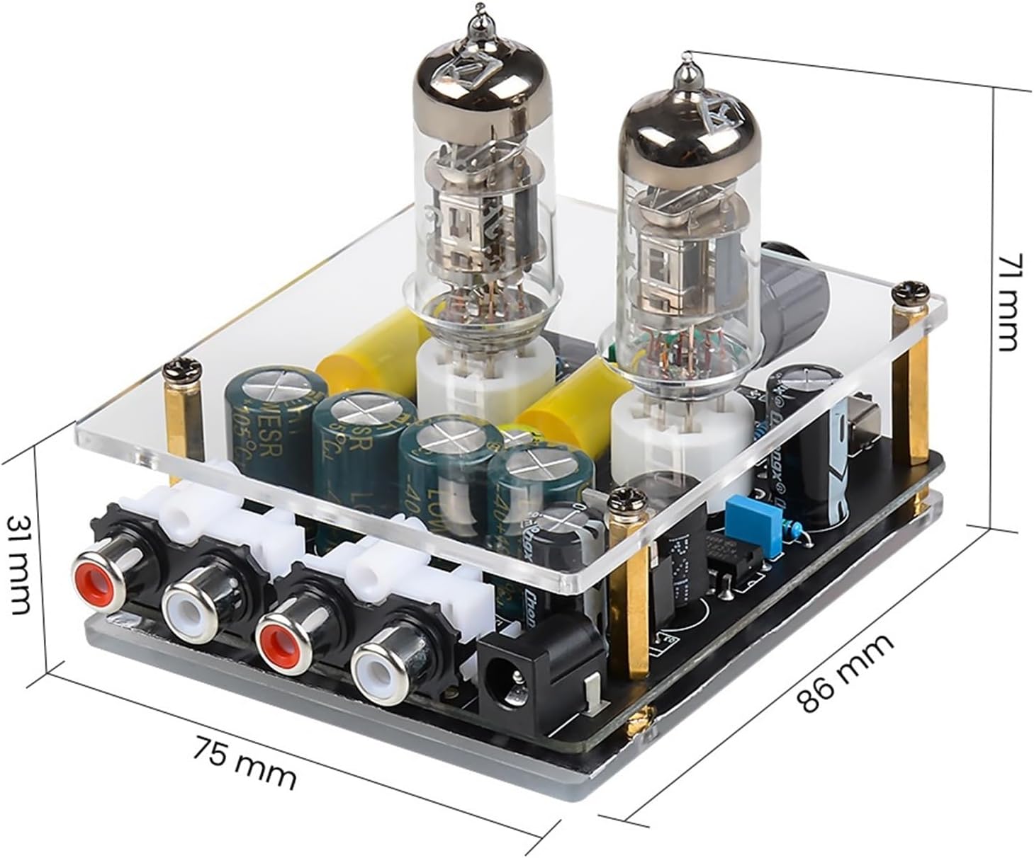 Upgraded 6A2 Tube Preamplifier Amplifiers HiFi Preamp Bile Buffer Audio Amp Speaker Sound Amplifier Home Theater