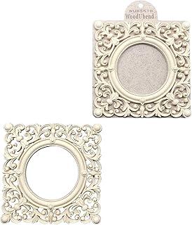 WoodUbend WUB5510 Decorative Square Frames Appliques - Heat Bendable & Flexible Wood Onlays 16x16cm - DIY Craft, Furniture & Home Decor - Easy to Apply & Paint - Reusable & Decorative (2 Pack)
