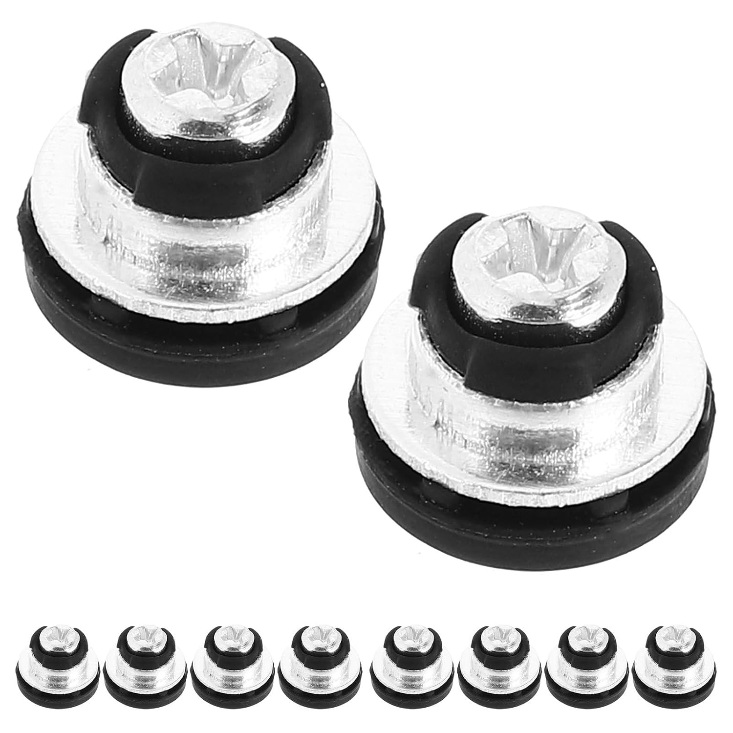 10pcs Hard Drive Screws Miniature Computer Screws M3 Φ8x8.7mm Black for Mini PC Installation and Replacement