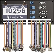 GLORY MEDAL HANGERS Marathon Bib & Medal Display Board | Running & Sports Achievement Holder | Hold Upto 40 Medals