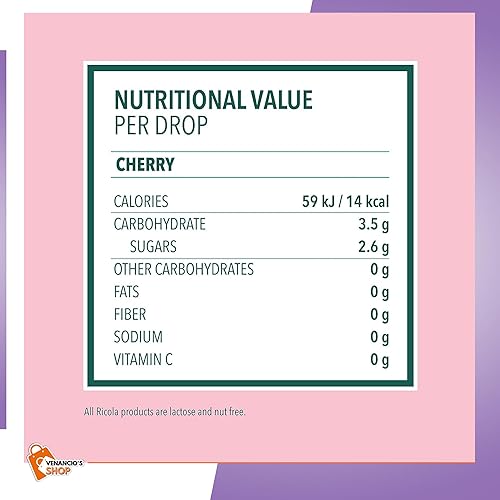 Miniatura 4 de Ricola - Gotas para la tos, alivio calmante para el dolor de garganta seca, 19 unidades + incluye adhesivo Venancio'sBox (cerezo, paquete de 2)