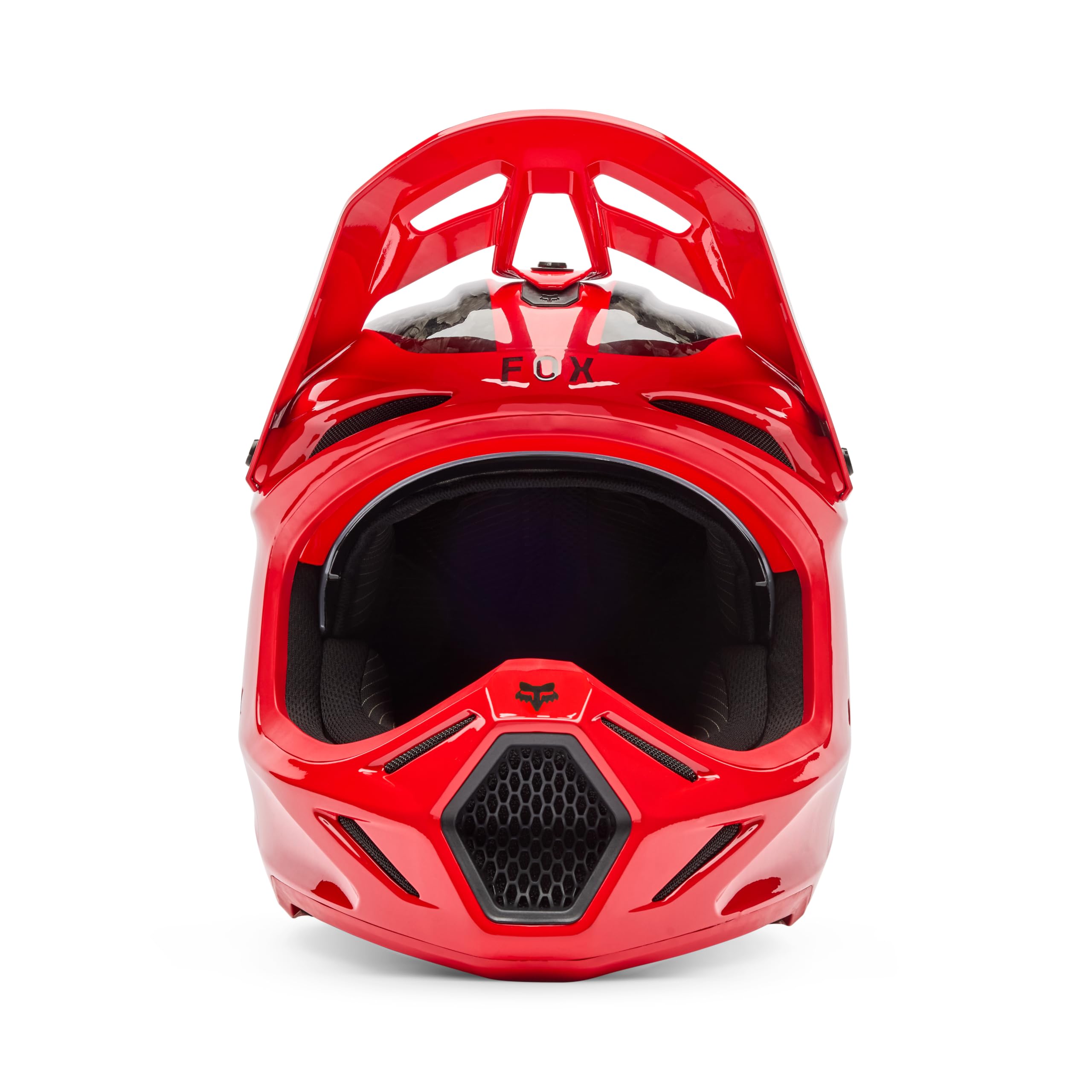 FOX V3 RS Fracture Carbon Kask motocrossowy, czerwony, M (57/58)