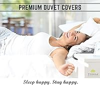 Vista 3 de Tissaj - Sábanas de cama de algodón orgánico 100%, fundas de edredón y sábanas bajeras – 500 hilos, certificado GOTS – sábana bajera, sábana plana