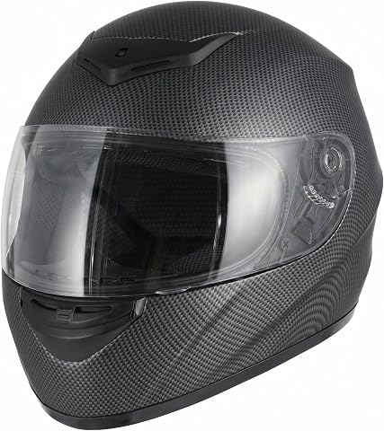 Favoto Casco Moto Integrale – Uomo e Donna, Certificato ECE, Traspirante e Confortevole, con Visiera Trasparente...
