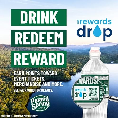 Miniatura 3 de POLAND SPRING Brand Agua de manantial 100% natural, mini botellas de plástico de 8 onzas, paquete de 24 (192 onzas en total)