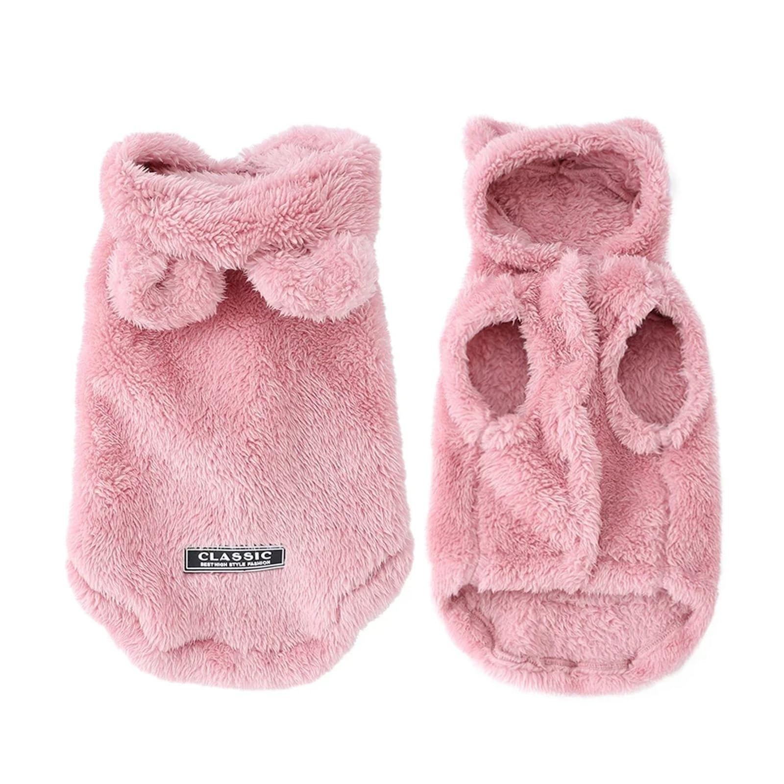 Manteau à capuche pour petits chiens idéal pour les balades d'hiver