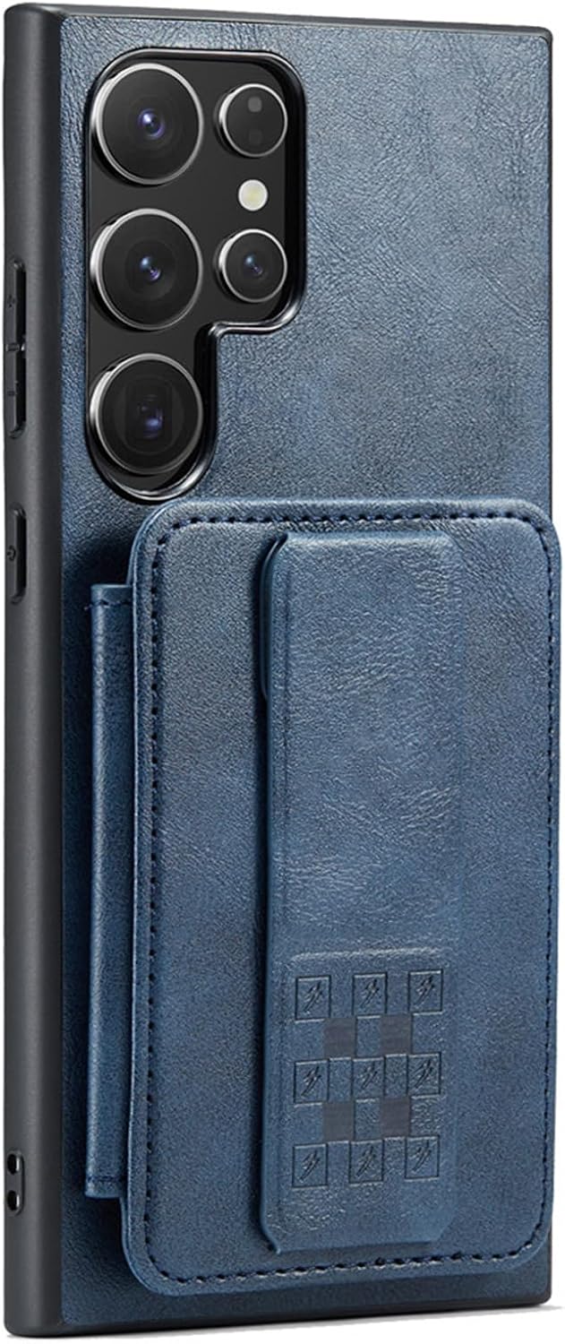 Flip Case for Samsung Galaxy S26/S26 Plus/S26 Ultra, Lightweight Full Body Shockproof Magnetic Cover, with Card Holder Wristband Kickstand(Green,S26)