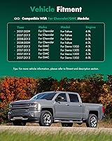 Vista 7 de SCITOO Espejos retrovisores laterales para conductor y pasajero compatibles con Chevy Silverado Pickup 2007 modelos de estilo de carrocería nuevo