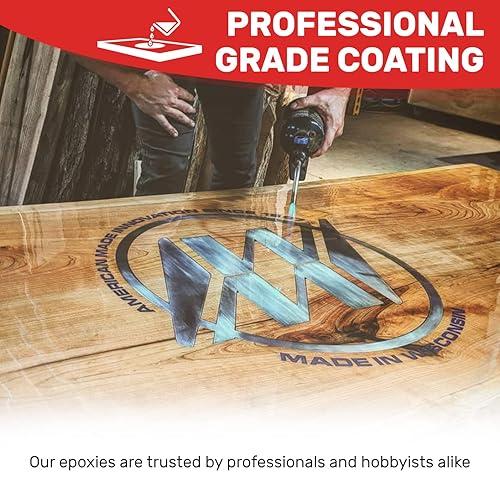 Miniatura 3 de MAS Epoxies - Kit de epoxi para mesa, 2 galones, (1 galón parte A + 1 galón parte B) fundición de resina transparente para manualidades,
