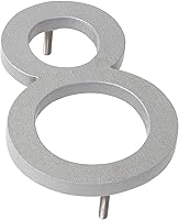 Vista 108 de Montague Metal Products Número de casa moderno de 6 pulgadas, número de casa flotante, fácil de instalar (0, cobre antiguo)