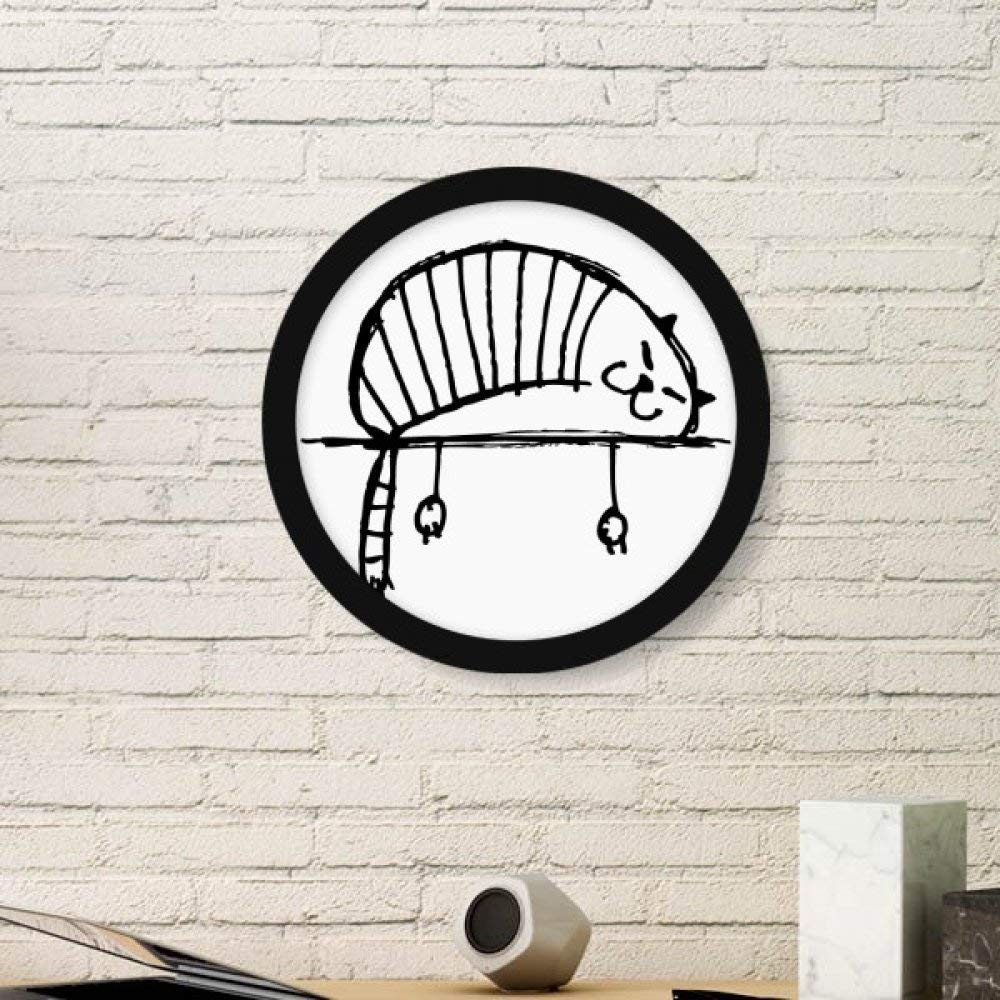 Cadre photo chat couché de style minimaliste pour habiller un mur vide