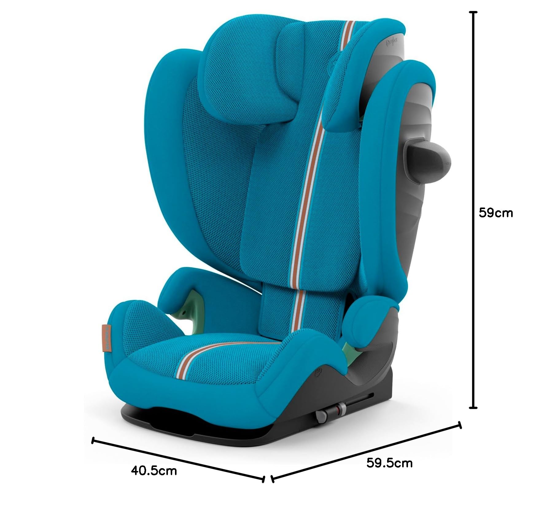 Cybex 4063846425792 Fotelik Samochodowy, Niebieski, 80 x 40 x 60 cm, Beach Blue, Plus, Solution G