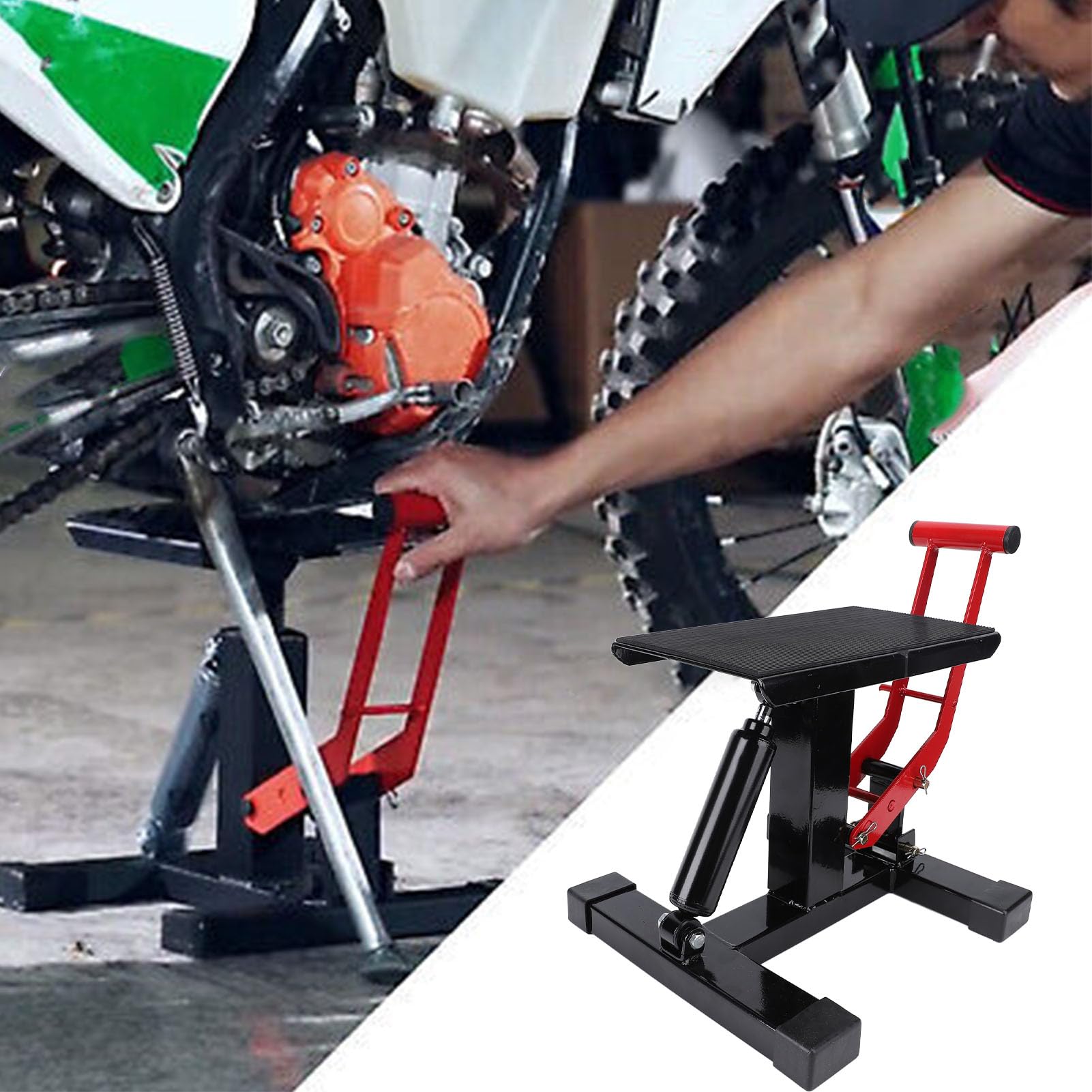 Irfora Cric Moto Hydraulique Lève-Stand 330 Lbs
