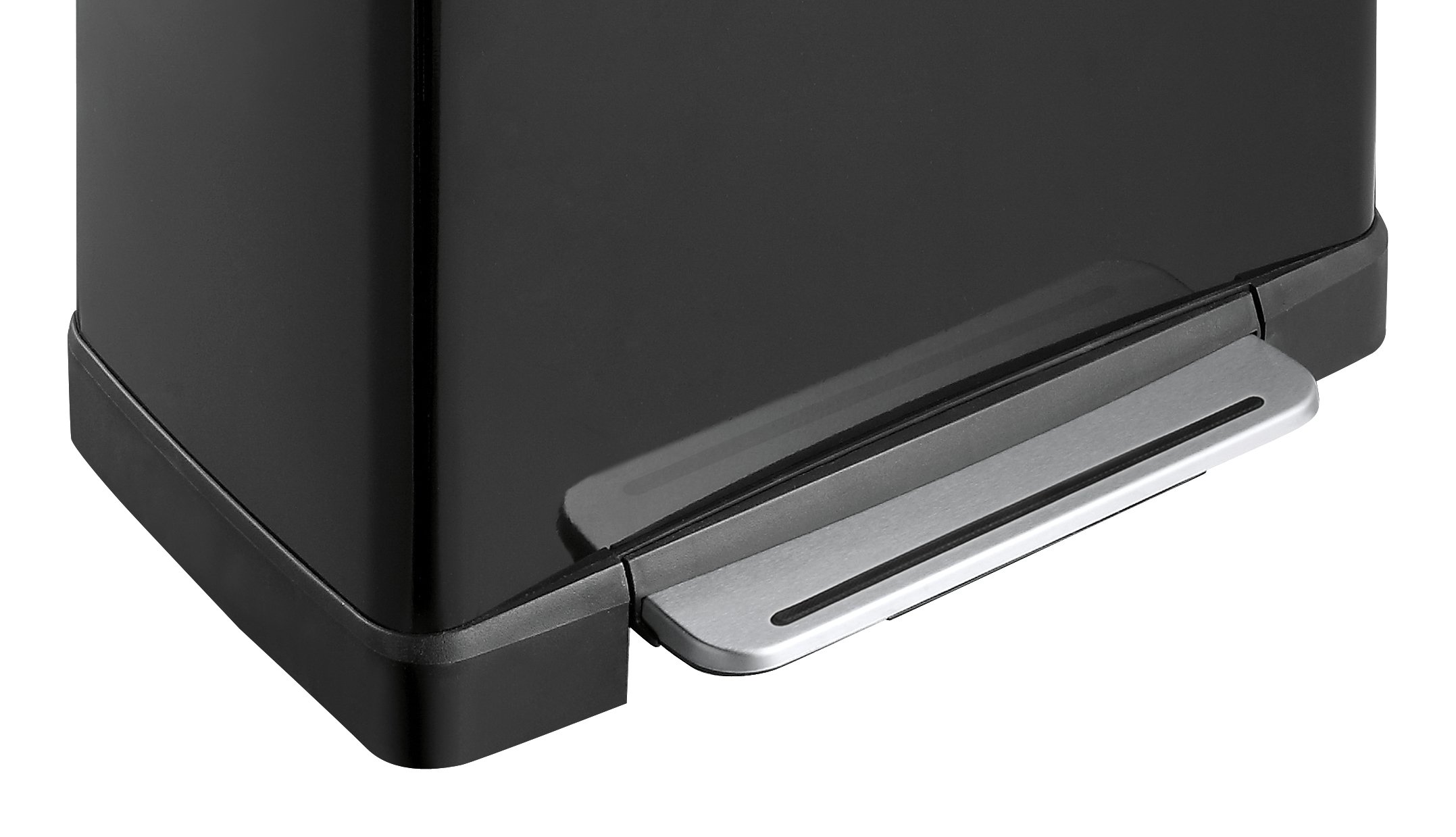 Eko E-Cube Poubelle à Pédale 10 9 L Noir | Hubo