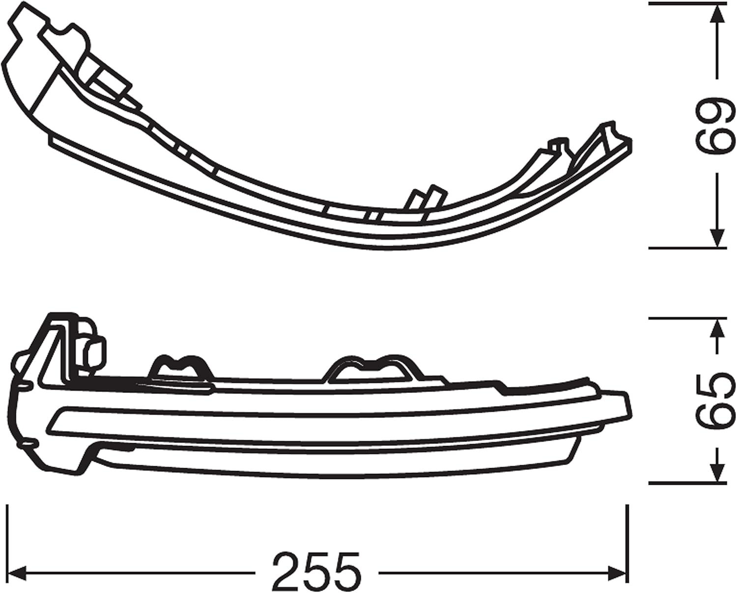 OSRAM LEDDMI 8W0 WT S LEDriving Dynamic LED Mirror Indicator - White Edition, Set
