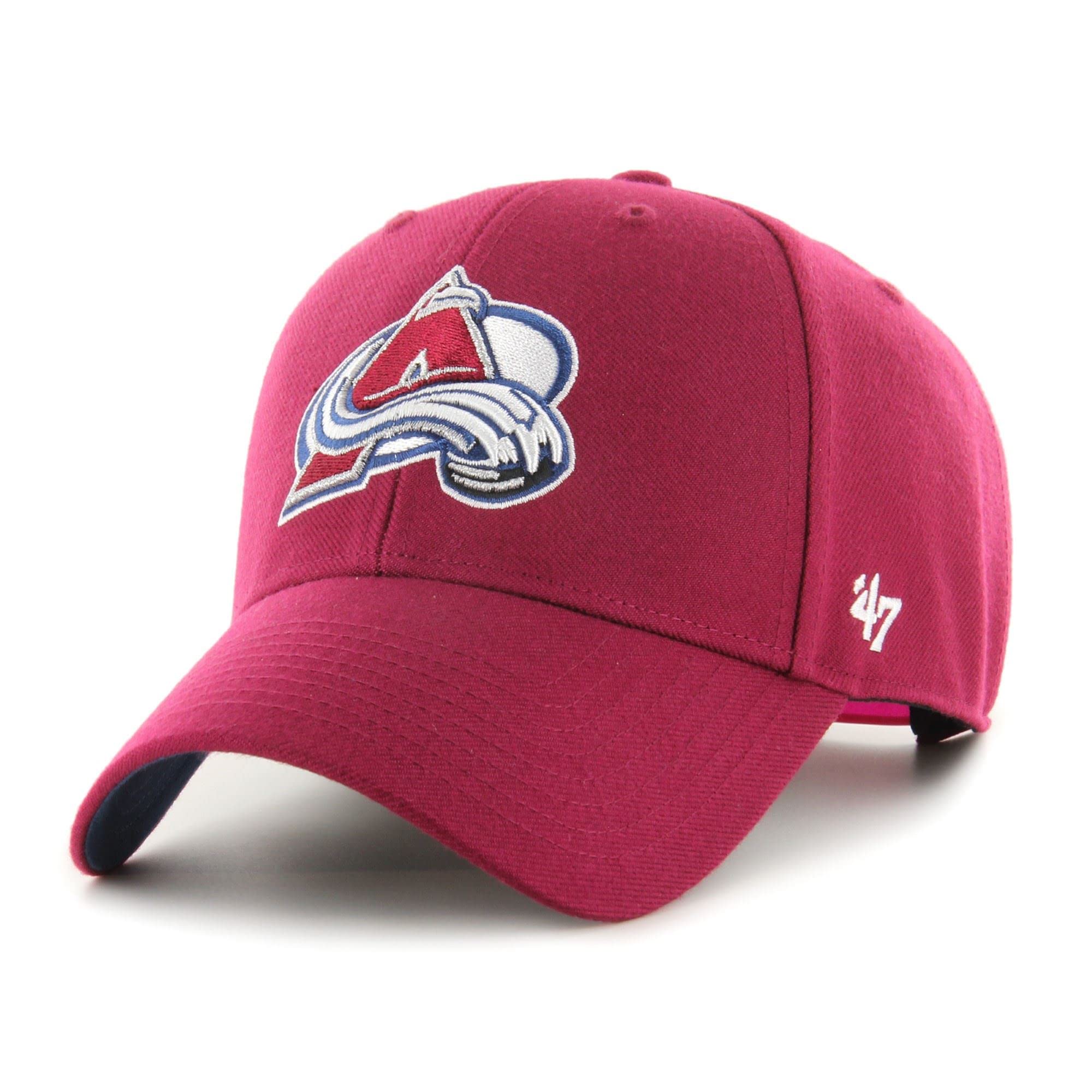 Colorado Avalanche Cap '47 Cardinal Snapback avec Visière Courbée Sport