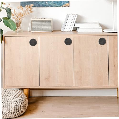 Miniatura 4 de Uonlytech Ventilación de aire redonda Agujeros de ventilación de armario Tapones de ventilación de plástico Soffit Ventilación Gabinete Malla