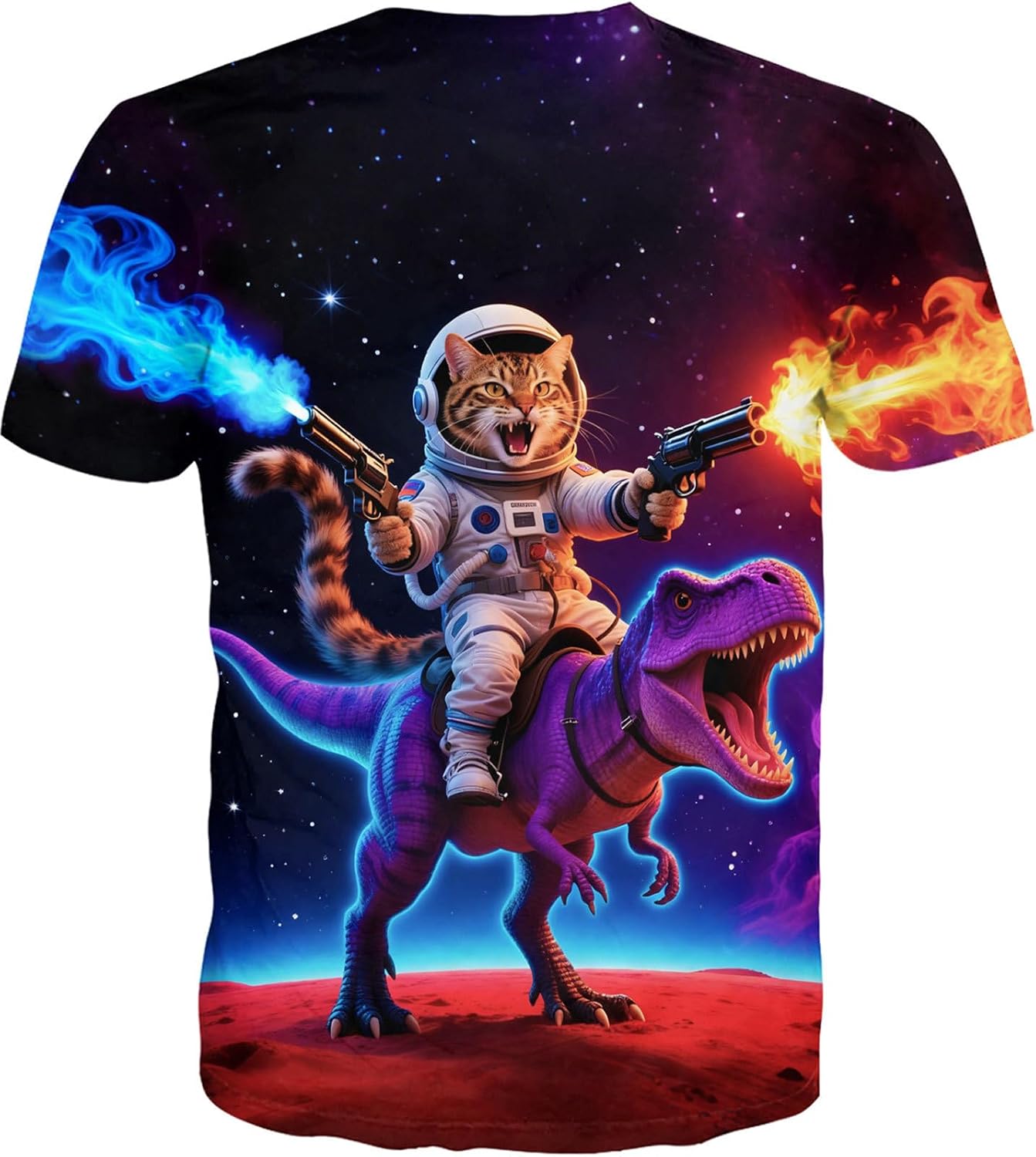 RAISEVERN Mens T-Shirts Cool Novelty Crewneck Short Sleeve Funny Graphic Top Casual Tees for Women