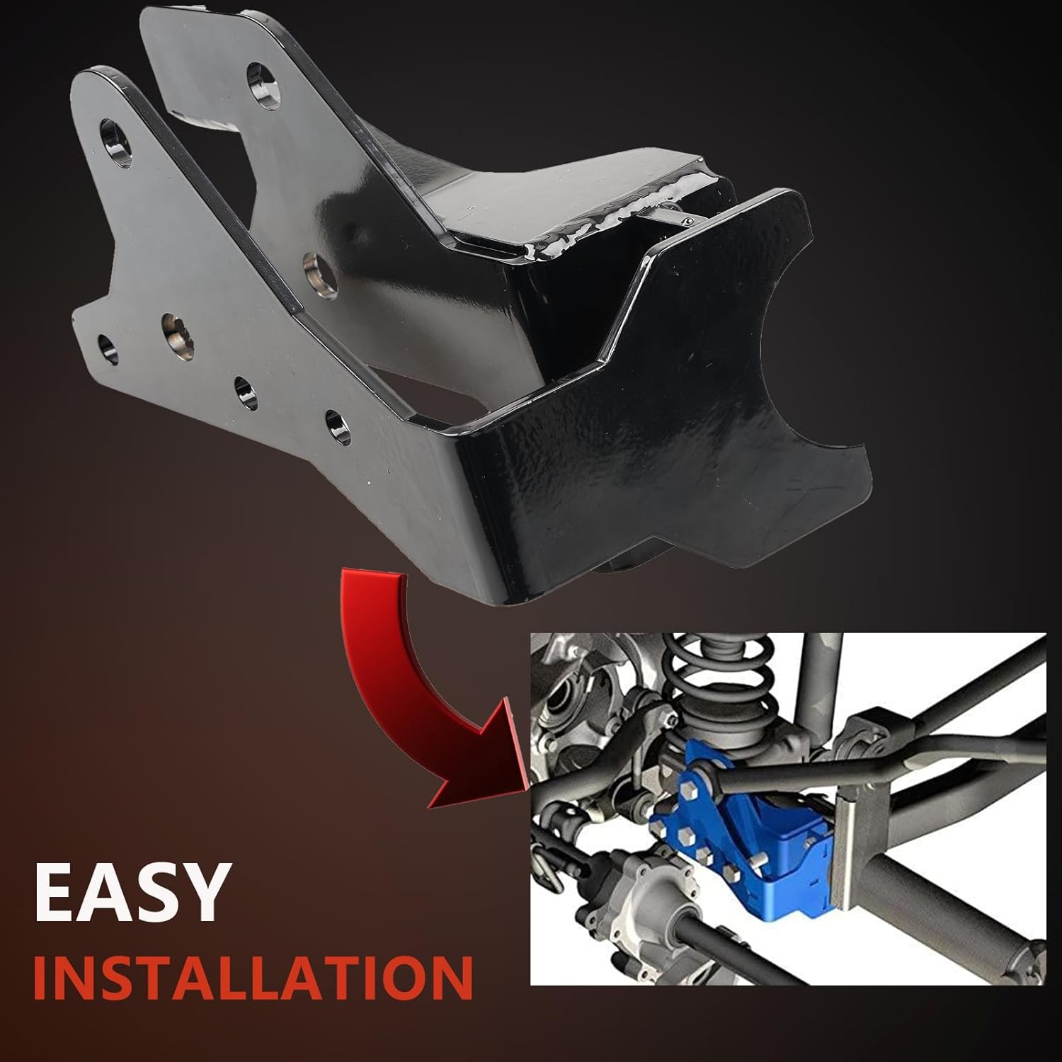 Front Track Bar Bracket Compatible with 2007-2018 Jeep Wrangler with 3.5-4" Lift,1118