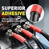 Vista 3 de haisstronica Kit de 420 piezas de tubos termorretráctiles 3:1, con revestimiento adhesivo de grado resistente marino, envoltura retráctil - longitud