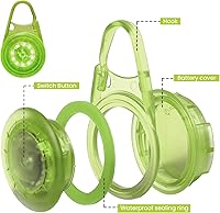 Vista 5 de Equipo de correr reflectante, luces LED recargables por USB, 6 modos de luces estroboscópicas para corredores, caminatas nocturnas, luces traseras