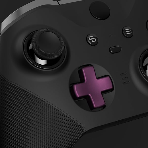 eXtremeRate xbox elite 1/2に対応用磁気ステンレス鋼方向キー、xbox one elite & xbox one elite series 2に対応用交換パーツ十字キーボタンキット【パープル】 - 5