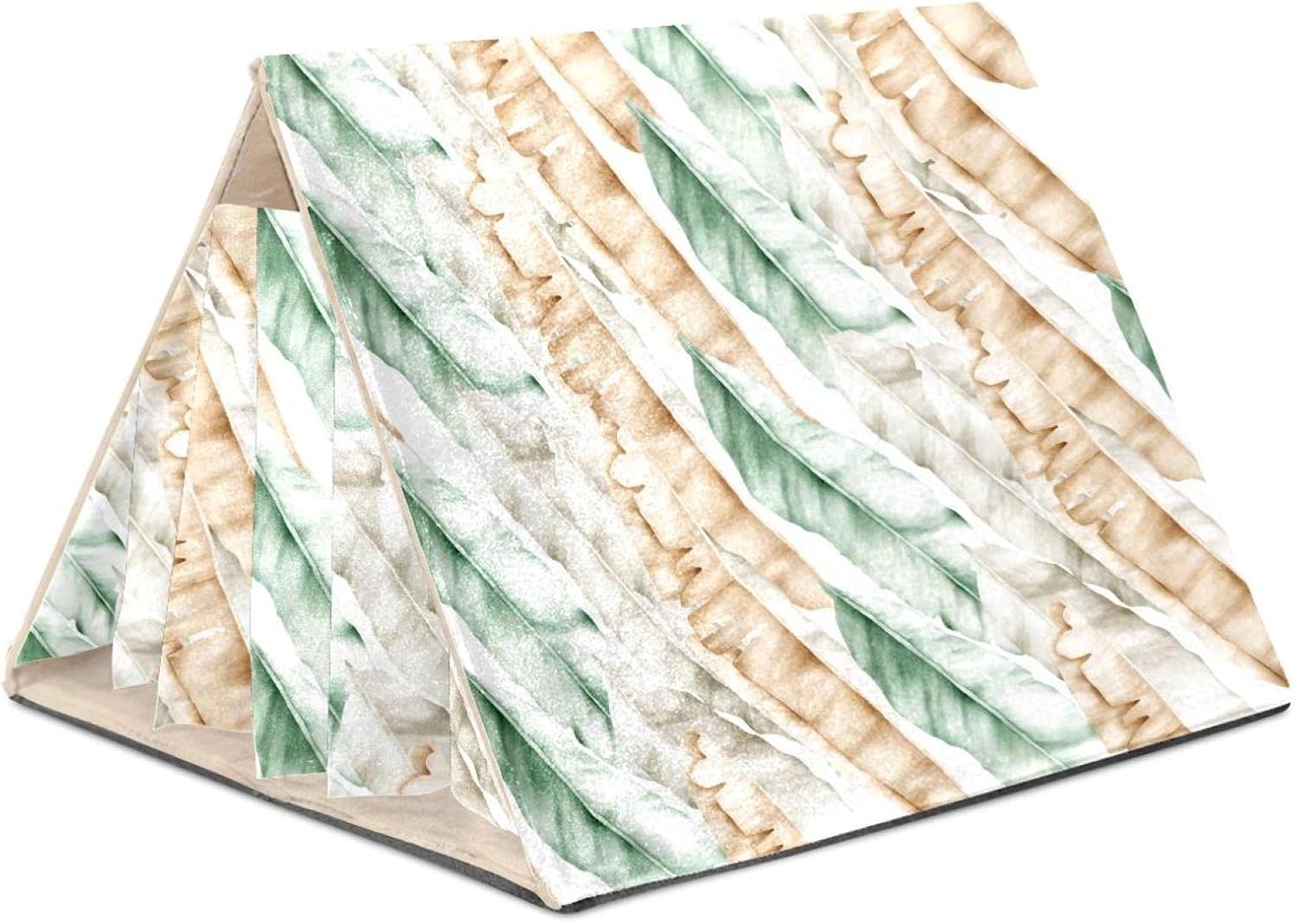 Elegante hoja de plátano patrón hámster carpa animal cama cobayas accesorios jaula hábitat juguete escondite casa lavable