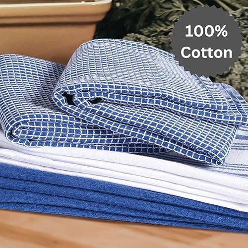 Miniatura 3 de Urbana Cotton Juego de 6 toallas de cocina surtidas suaves absorbentes de secado rápido toallas de cocina paños de cocina paños de cocina paños de