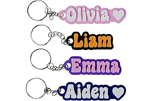 Customized Groovy Font Keychains for a Personal Touch