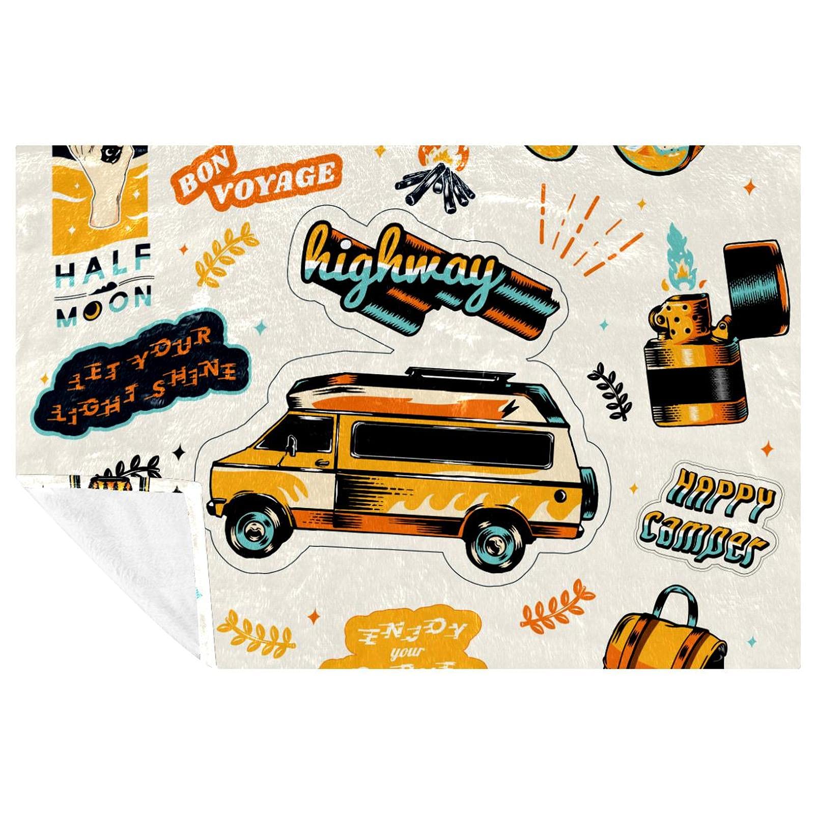 Couverture de camping et plage 150x100 cm idéale pour vos pique-niques confortables en plein air