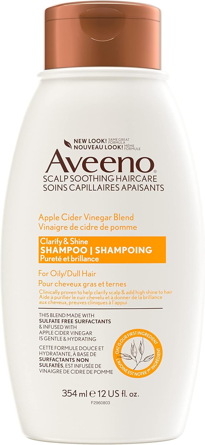 Aveeno Apple Cider Vinegar Clarifying Shampoo, Shine Enhancing, 354
