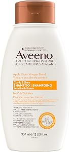Aveeno Apple Cider Vinegar Clarifying Shampoo, Shine Enhancing, 12 fl oz