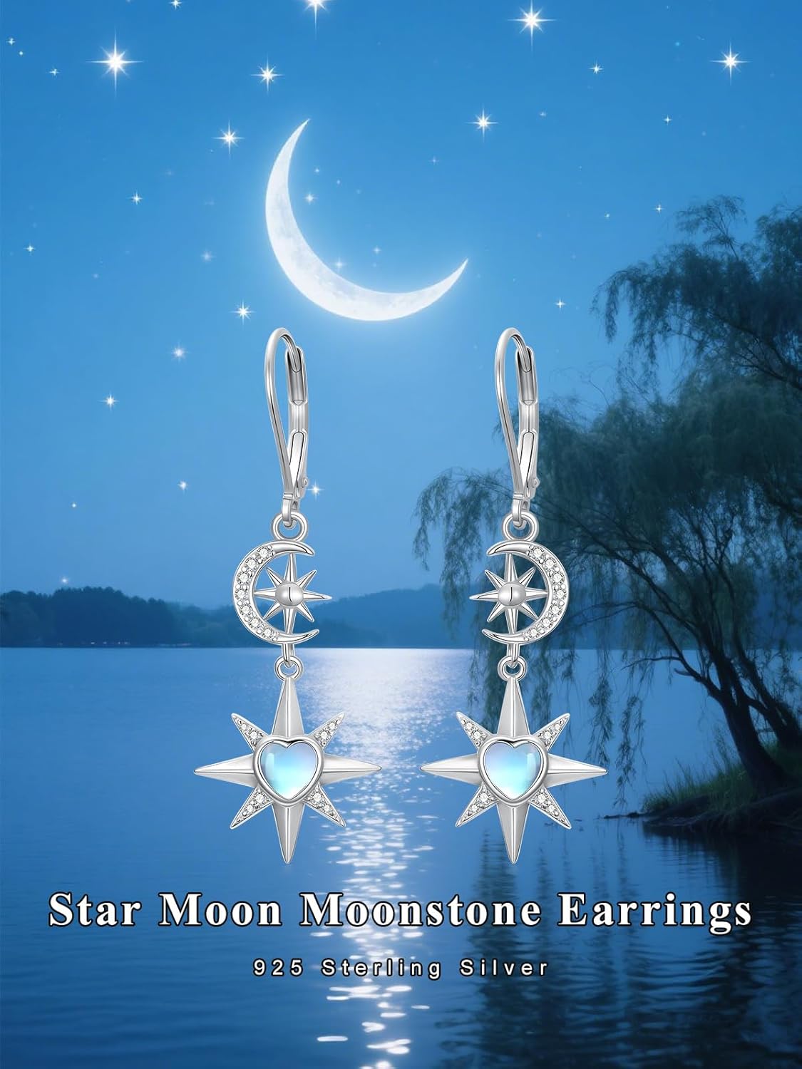 Dorunmo Mountain/Tulip/Dragonfly/Bee Earrings 925 Sterling Silver Natural Abalone Shell Dangle Drop Earrings Jewelry Gifts for Women - Image 6