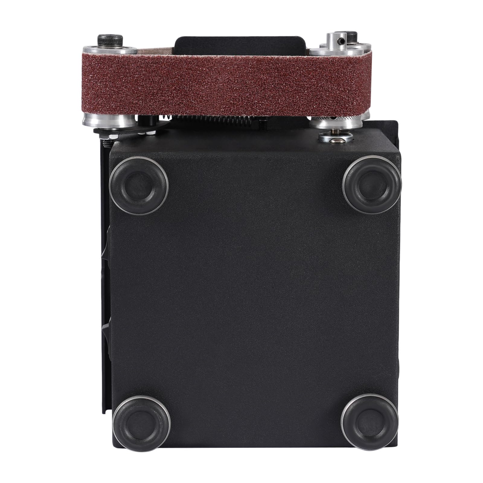Stand Band und Tellerschleifer 100W Elektrischer Bandschleifer, 150mm Schleiftellers, Schneidkantenschärfer mit 10 Blatt Schleifpapier und 10 Schleifbändern, DIY Poliermaschine für Metall, Holz usw