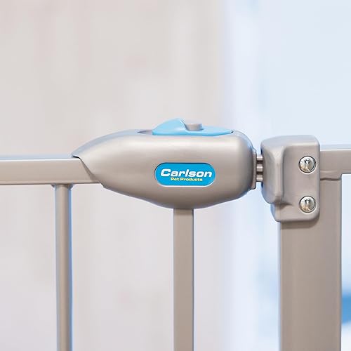 Miniatura 9 de Carlson - Puerta extra alta para mascotas con puerta pequeña para mascotas incluye kit de extensión de 4 pulgadas paquete de 4 kit de montaje a