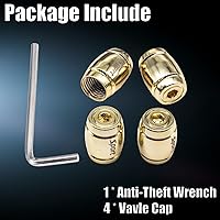 Vista 4 de Tapas de válvula de neumático deportivo, 4 unidades, antirrobo, universales, aluminio, cilindro elíptico con junta tórica, para automóviles