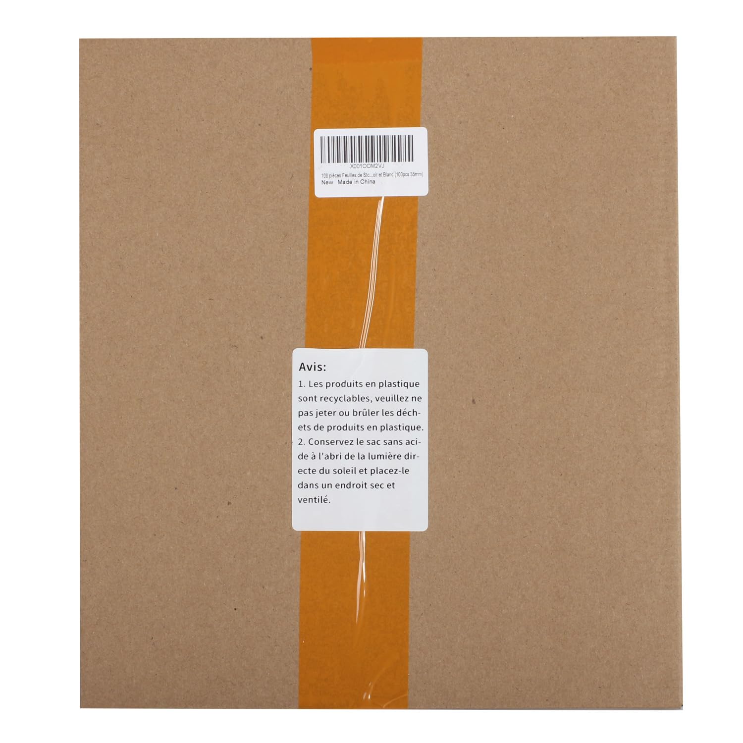 50 Feuilles de fichier d'impression 120 6x6cm Films négatifs Pages de Photos Manchons conservateurs d'archives 120 Film Negatives Pages Sleeves Archival Preservers