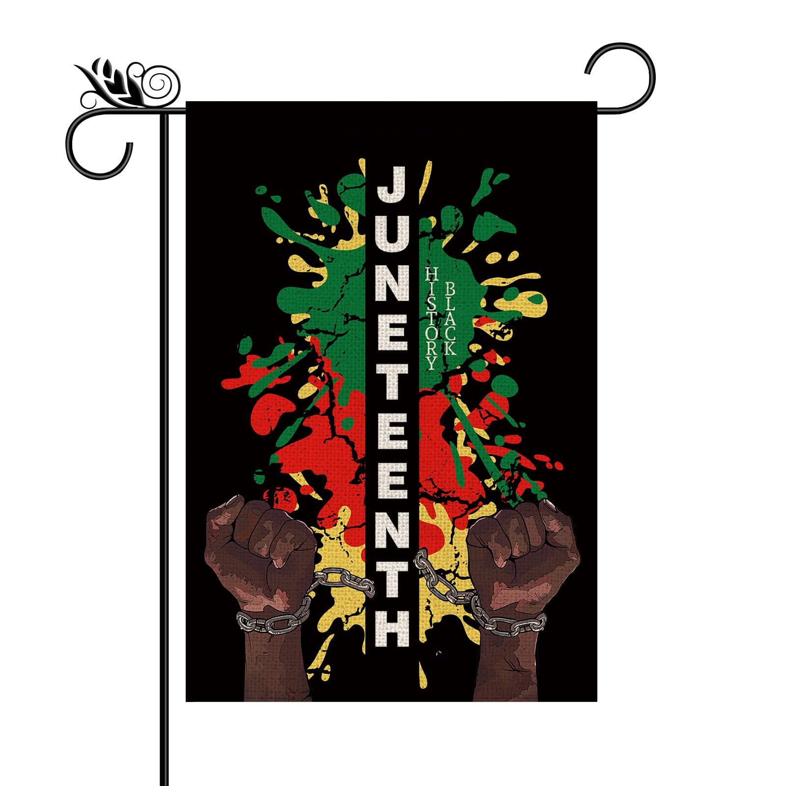 Juneteenth Garden Flag African American Black Freedom Day Celebration June 19th African American Emancipation Independence...