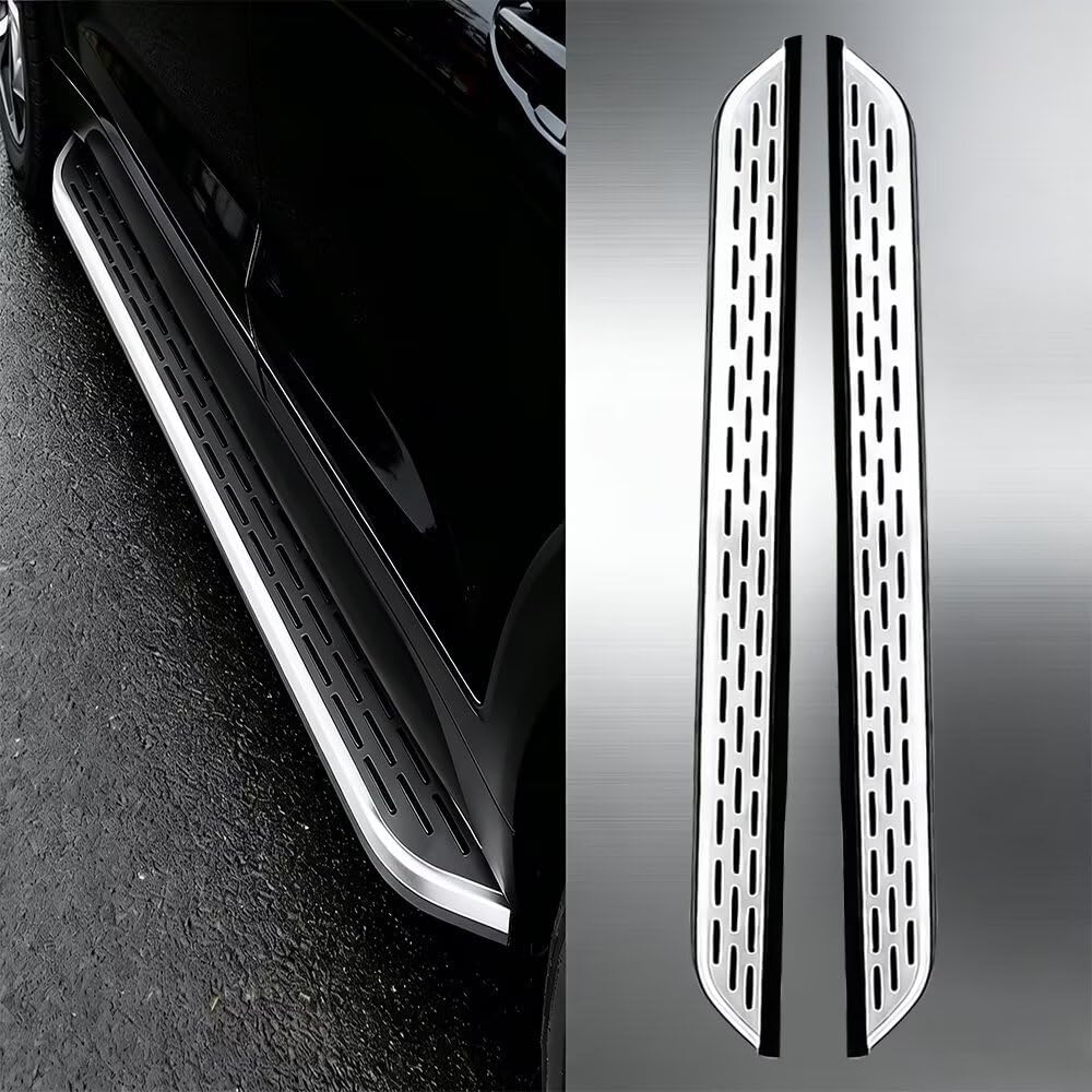 Running Boards Compatible with Jaguar E-PACE 2017-2026 Side Steps 2PCS Nerf Bars Slip-Proof & Heavy-Duty Pedal Stainless Steel Rail Board（CKLY）