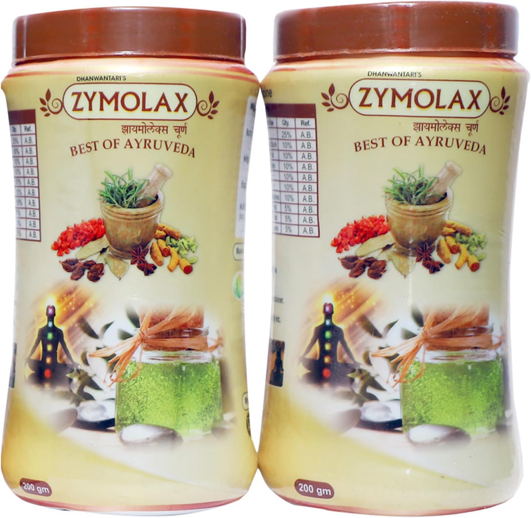 Dhanwantari Zymolax Powder 200gm 2 Bottle (Pack of 2)
