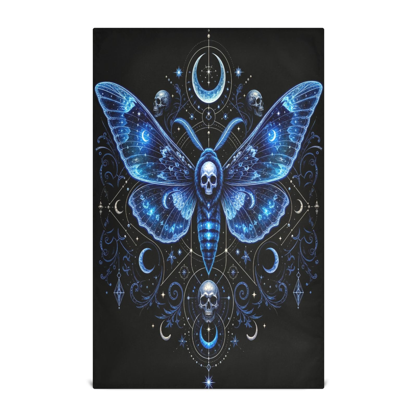 Cgiub Butterfly Tea Towels for Kitchen 6pcs Soft Kitchen Towels Absorbent & Quick Drying Dish Cloth for Household & Cleaning, 71.1x45.7cm