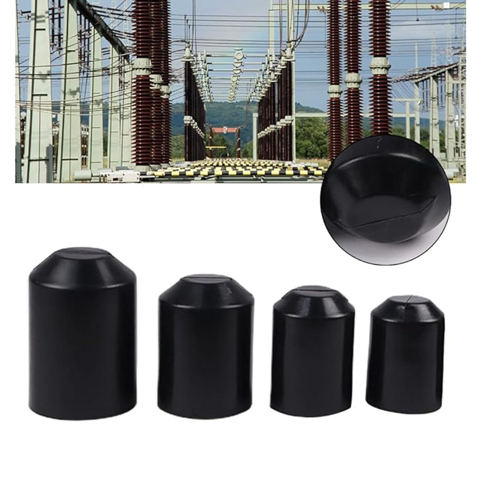 50 Embouts Thermorétractables étanches 15mm X 40mm - Ratio 3:1, Avec Colle, Pour Câbles électriques