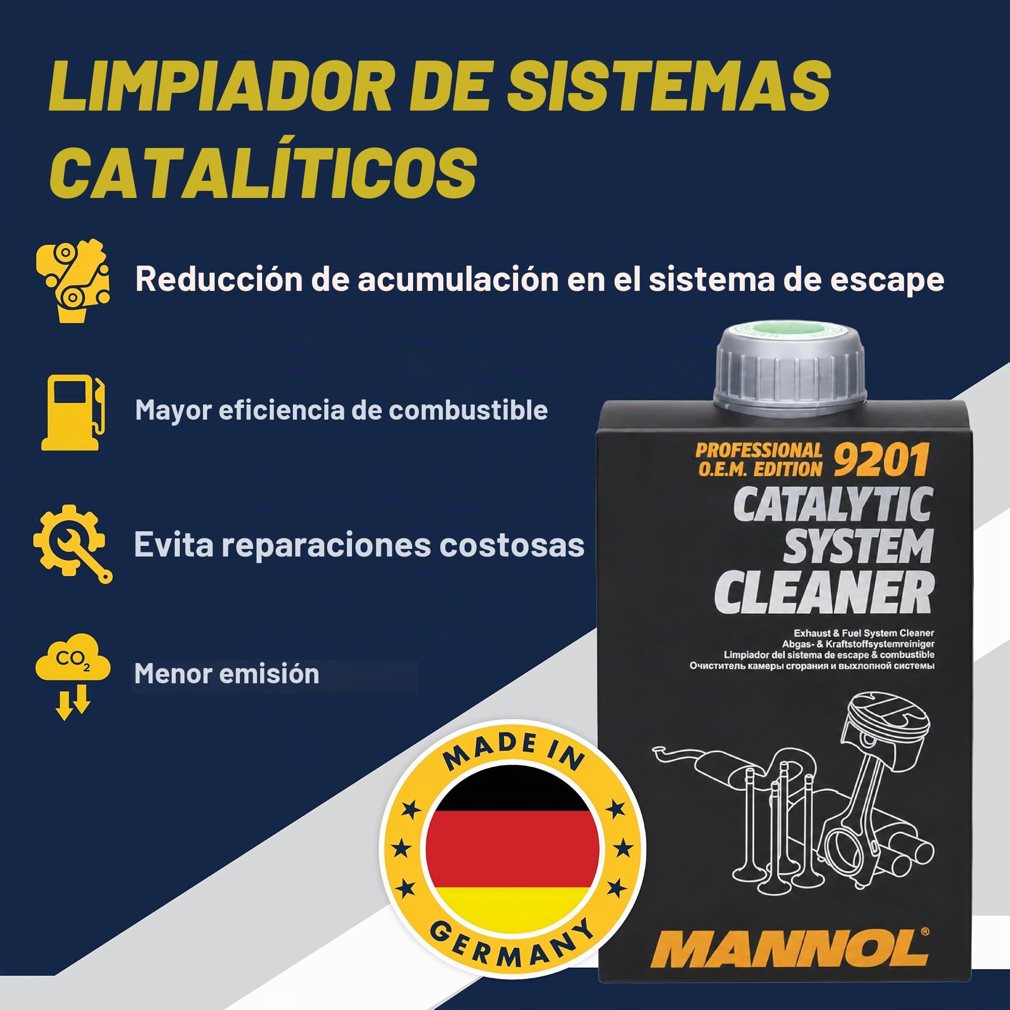 MANNOL 9201 Limpiador para catalizadores 500ml