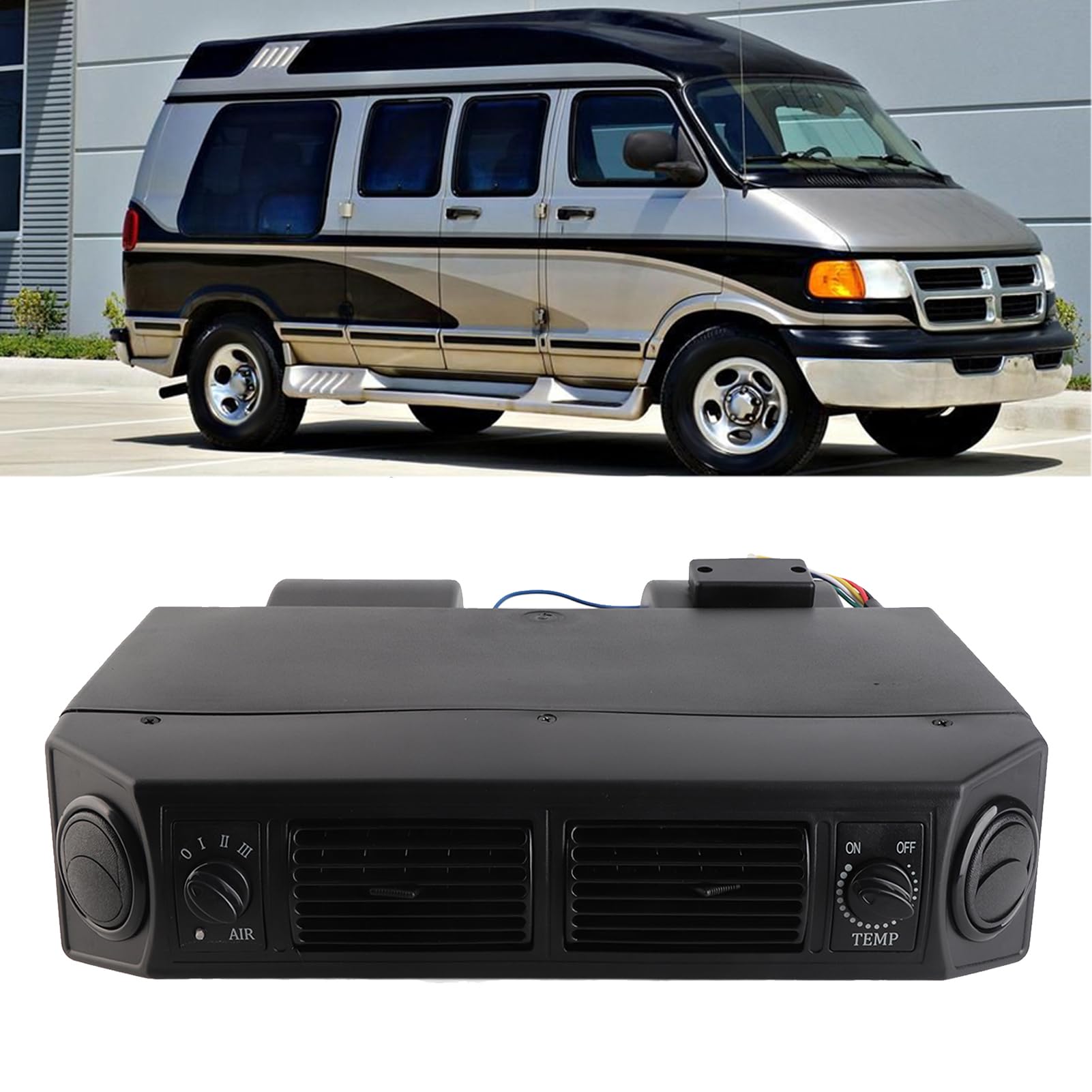 Kit de restauración bajo aire acondicionado 12V, ACr con 3 velocidades de aire, 11000BTU para coches clásicos, autocaravanas, equipos pesados,