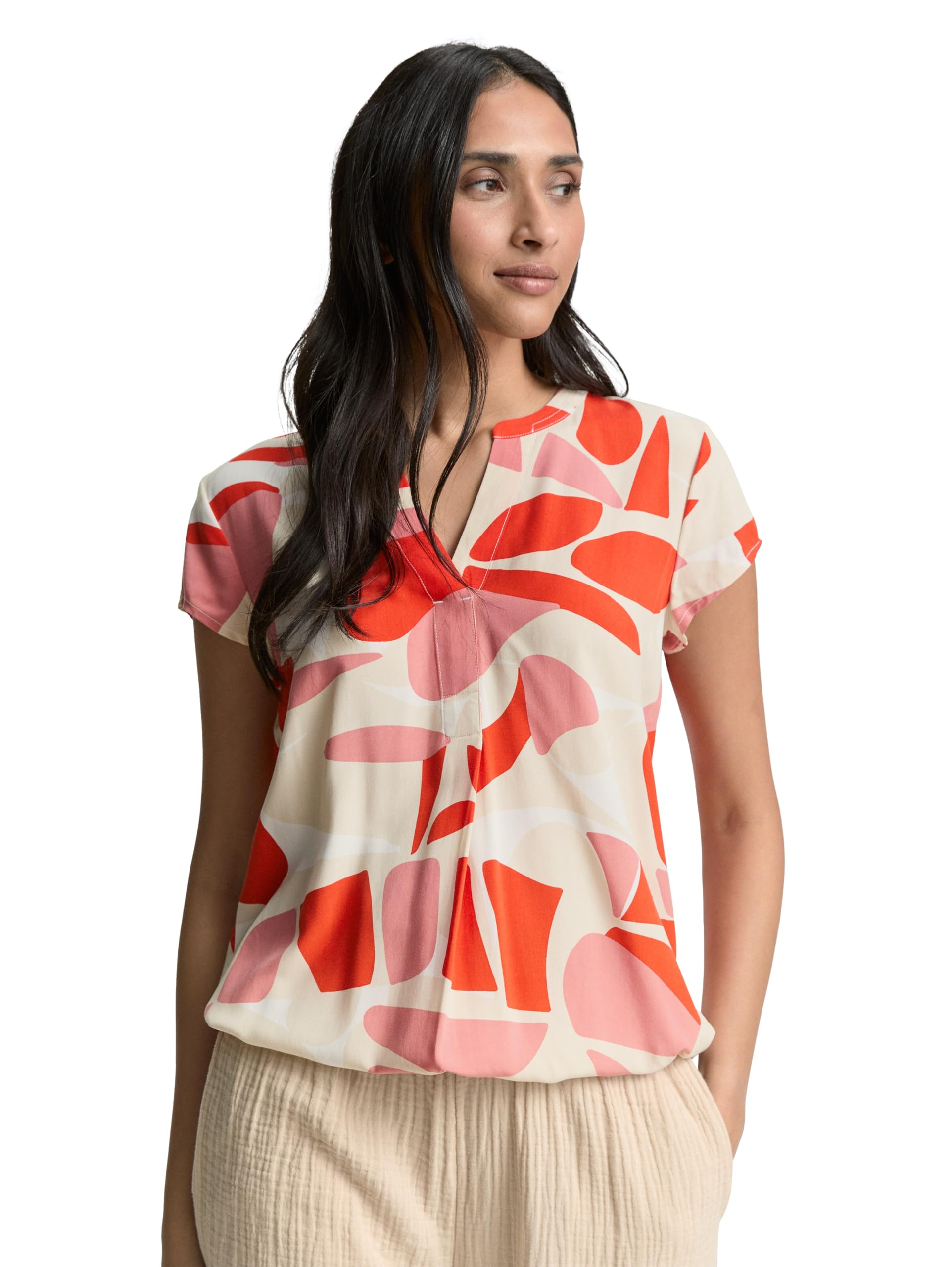 Tom Tailor Damen Bluse mit Muster