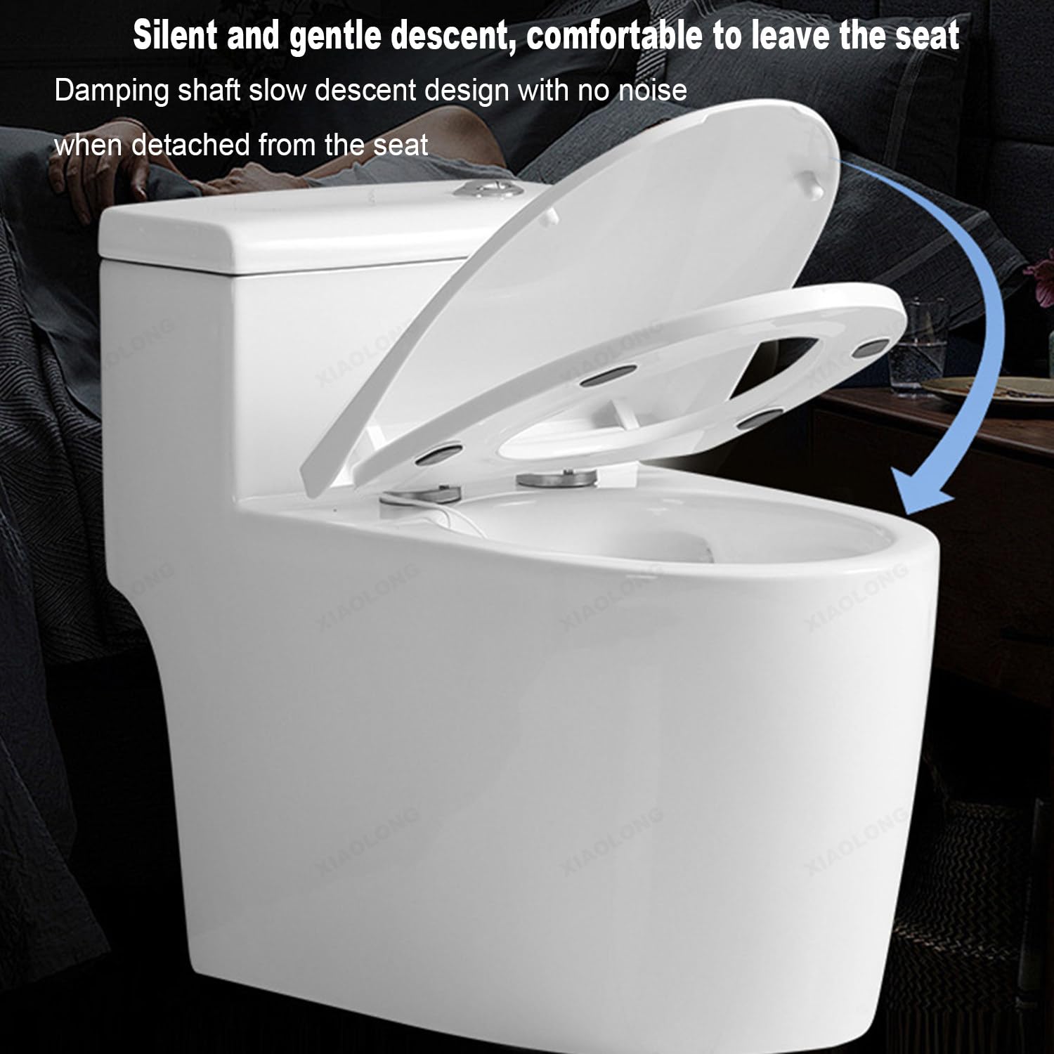 Sedile WC intelligente a forma di D, Smart Toilet Seat Bidet, Sedile WC a forma di V/U, Sedile WC riscaldato digitale,V-shaped