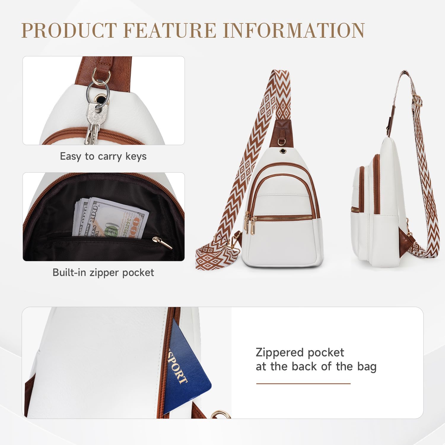 KITEVIUN Sling Bag for Women Men Crossbody Tote Blet Bags Trendy Fanny Backpack Pack Travel Purse